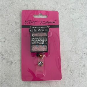 Betsey Johnson Pink ID Badge